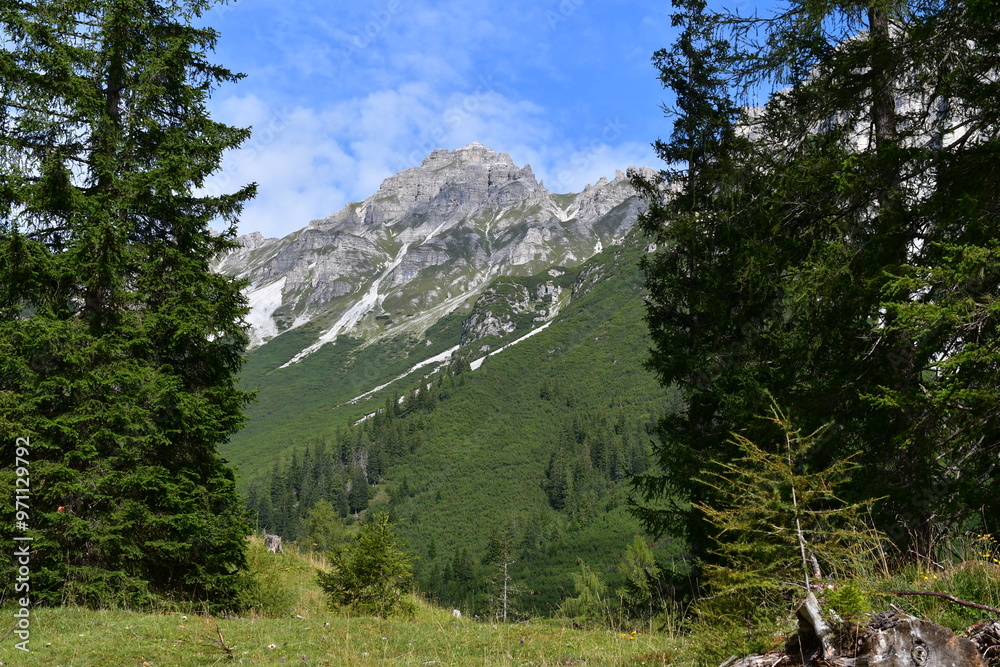 Schöne Landschaft im Stubaital in Tirol