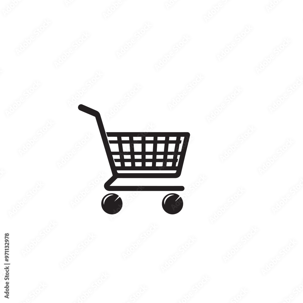 Shopping cart silhouette. Shopping trolley vector design. Shopping cart vector illustration isolated on white. background. Shopping cart silhouette. Shopping trolley vector design. Shopping cart vector illustration isolated on white. background.