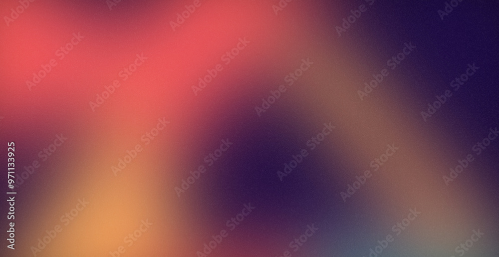 Obraz premium Dynamic Mesh Gradient Red, Blue, and Yellow Noise.