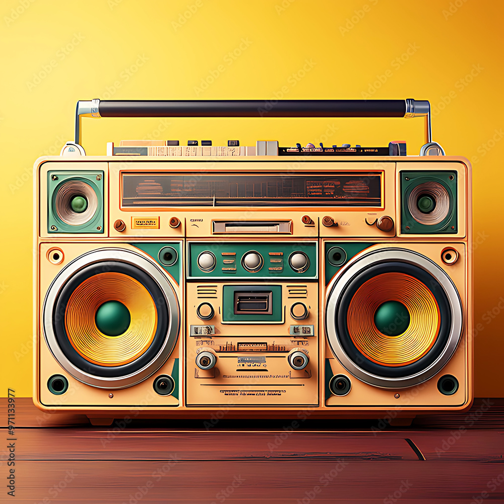 Fototapeta premium Old-School-Radio-Retro-Style.jpg