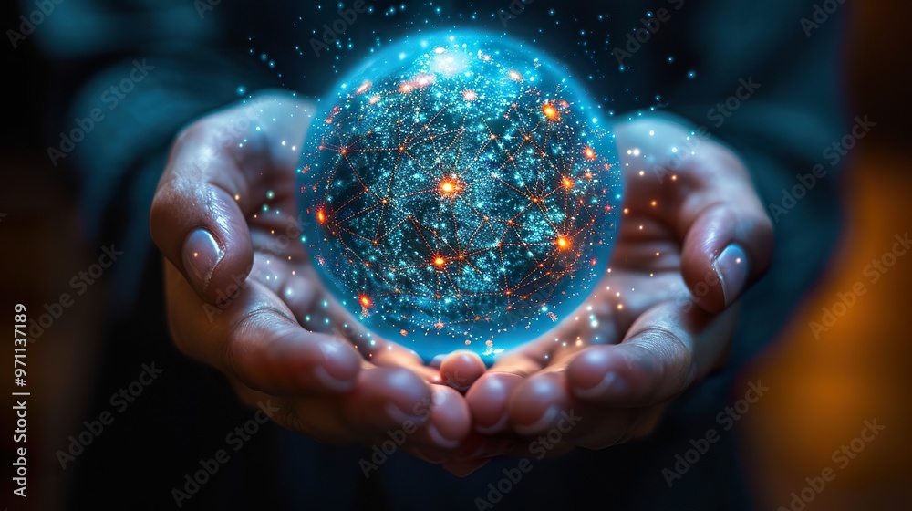 Abstract_science_circle_global_network_connection_in Abstract_science_circle_global_network_connection_in