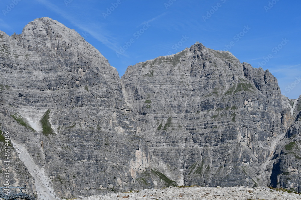 Landschaft mit Fels im Stubaital
