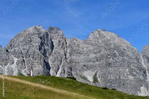 Obraz na płótnie Schöne Landschaft auf Schlick 2000 im Stubaital w salonie
