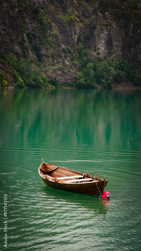 Fototapeta premium boat on the river