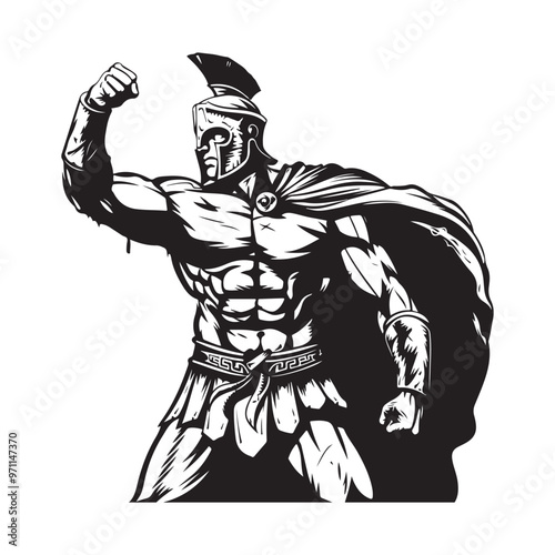 Victory Warrior Stock Illustrations. Impressive Warrior Vectors and Illustrations 