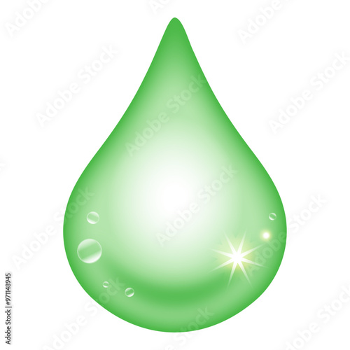 美容成分のしずくのベクターイラスト