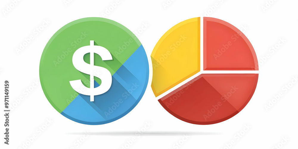 Flat Isolated Dollar Bills with Upward Profit Arrows - Modern Vector Illustration of Financial Success and Profits on White Background for Business Themes Flat Isolated Dollar Bills with Upward Profit Arrows - Modern Vector Illustration of Financial Success and Profits on White Background for Business Themes