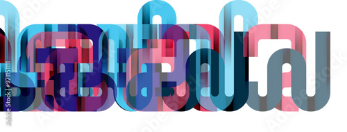 Lines, abstract letter style design background. Geometric vector Illustration For Wallpaper, Banner, Background, Card, Book Illustration, landing page