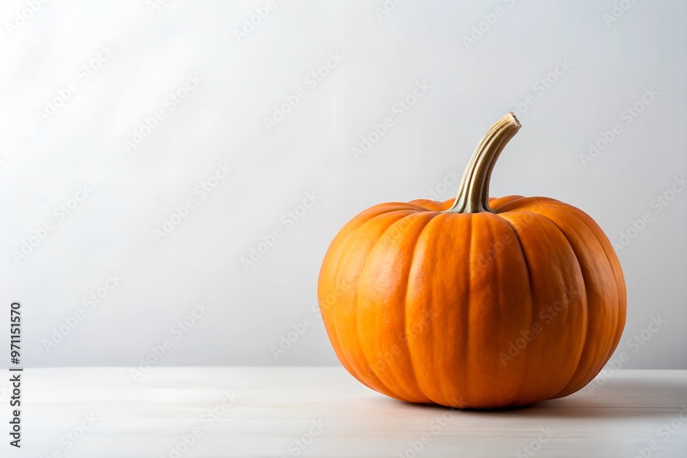 Halloween scary pumpkins and leaves top view with copy space background Halloween scary pumpkins and leaves top view with copy space background
