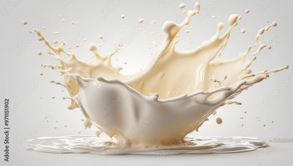 Milk Splash Isolated Milk Splash Isolated