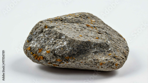 Small rock with plain white background