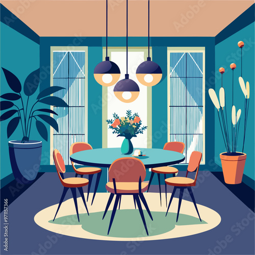 dining-room-with-statement-lighting