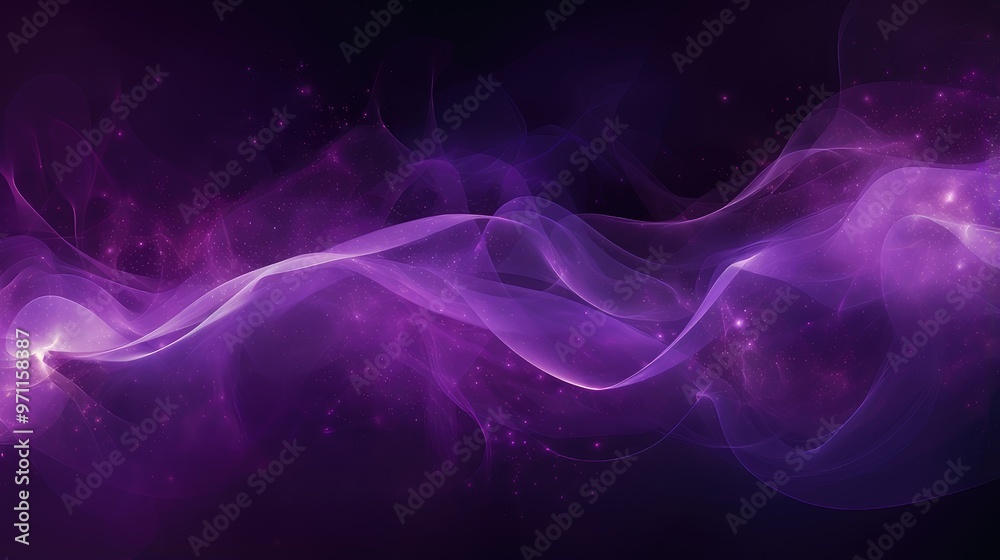 A vibrant abstract representation of flowing energy and cosmic elements in shades of purple, evoking a sense of wonder. A vibrant abstract representation of flowing energy and cosmic elements in shades of purple, evoking a sense of wonder.