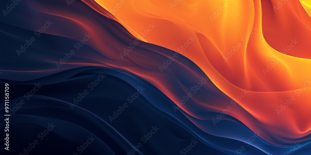 Dark Blue and Orange Gradient Abstract Background Banner Dark Blue and Orange Gradient Abstract Background Banner