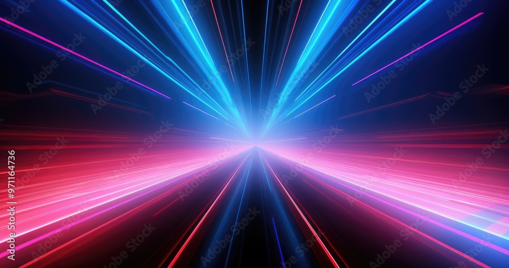 A vibrant abstract representation of light beams converging, evoking a sense of speed and energy. A vibrant abstract representation of light beams converging, evoking a sense of speed and energy.