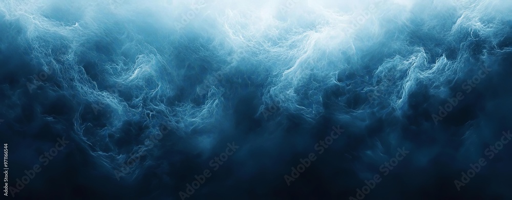Dark blue abstract background with a combination of deep tones and white mist, evoking the mystery of the ocean at night The texture should feel deep and atmospheric Dark blue abstract background with a combination of deep tones and white mist, evoking the mystery of the ocean at night The texture should feel deep and atmospheric