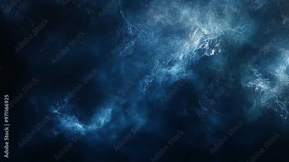 Dark blue and black abstract texture with hints of mist and fog, capturing the depth and mystery of the ocean or a night sky The image should be rich and immersive Dark blue and black abstract texture with hints of mist and fog, capturing the depth and mystery of the ocean or a night sky The image should be rich and immersive
