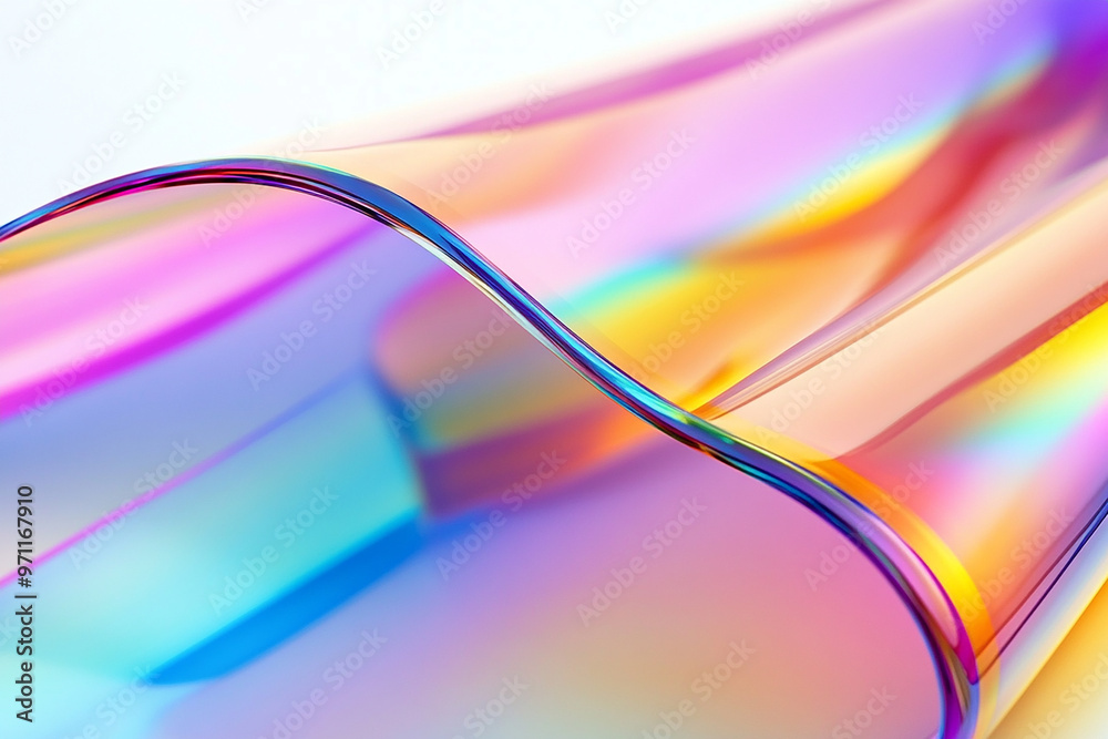 Naklejka premium Abstract rainbow background design, 3d rendering