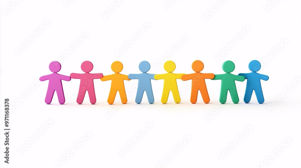 Celebrating Authentic Voices - A Joyful 3D Illustration of Courage and Support on National Coming Out Day in Vibrant Colors Isolated on White Background for Inclusive Themes Celebrating Authentic Voices - A Joyful 3D Illustration of Courage and Support on National Coming Out Day in Vibrant Colors Isolated on White Background for Inclusive Themes