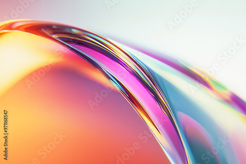 Abstract rainbow background design, 3d rendering