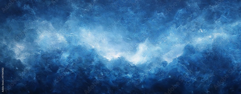 Deep, moody blue abstract texture with hints of white mist, capturing the mystery and depth of a night sea or sky The design should be both calming and intriguing Deep, moody blue abstract texture with hints of white mist, capturing the mystery and depth of a night sea or sky The design should be both calming and intriguing