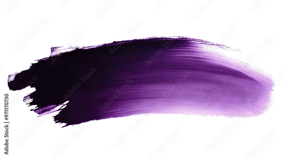 one single dark purple abstract smear smudge brush stroke isolated on white background one single dark purple abstract smear smudge brush stroke isolated on white background