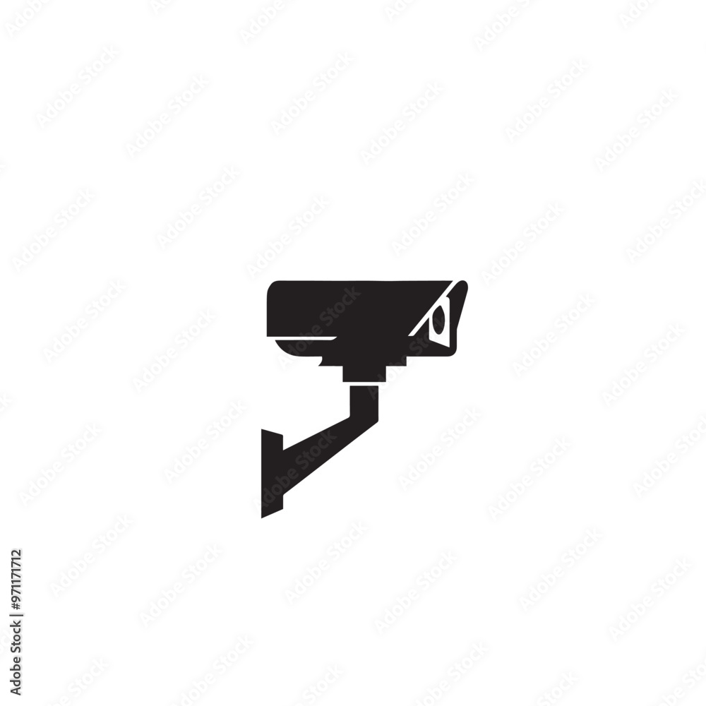CC tv camera silhouette. CC camera logo, icon vector design isolated on white backgorund. CC tv camera silhouette. CC camera logo, icon vector design isolated on white backgorund.