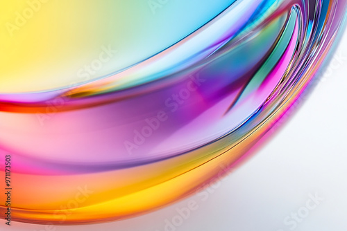 Abstract rainbow background design, 3d rendering