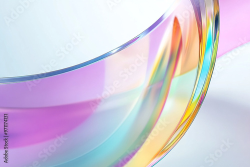 Abstract rainbow background design, 3d rendering