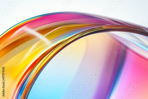Abstract rainbow background design, 3d rendering