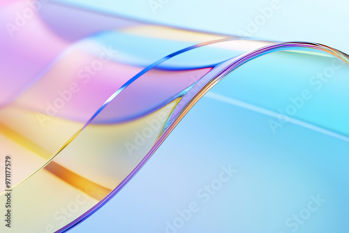 Abstract rainbow background design, 3d rendering