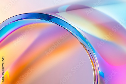 Abstract rainbow background design, 3d rendering