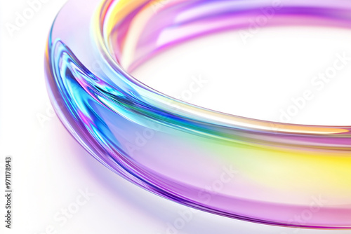 Abstract rainbow background design, 3d rendering