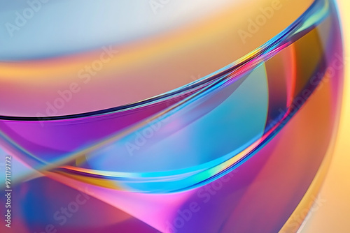 Abstract rainbow background design, 3d rendering