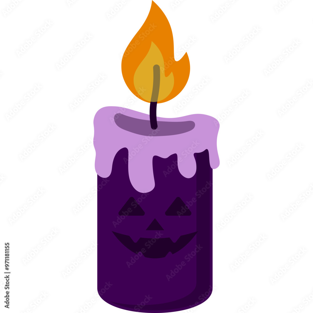 Halloween Candle Illustration Halloween Candle Illustration