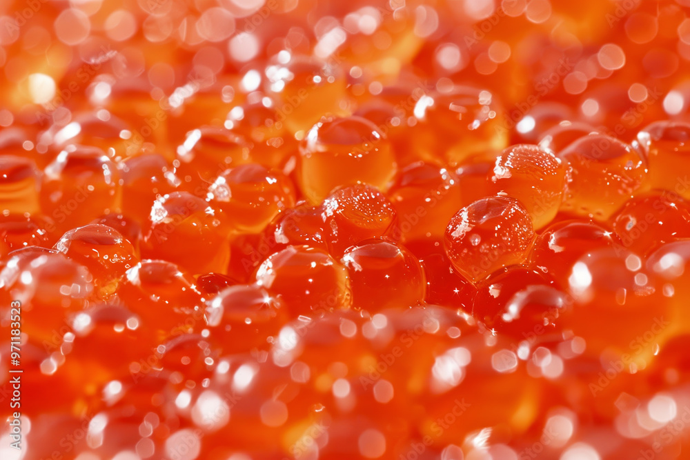 A close up of a pile of red jelly beans A close up of a pile of red jelly beans