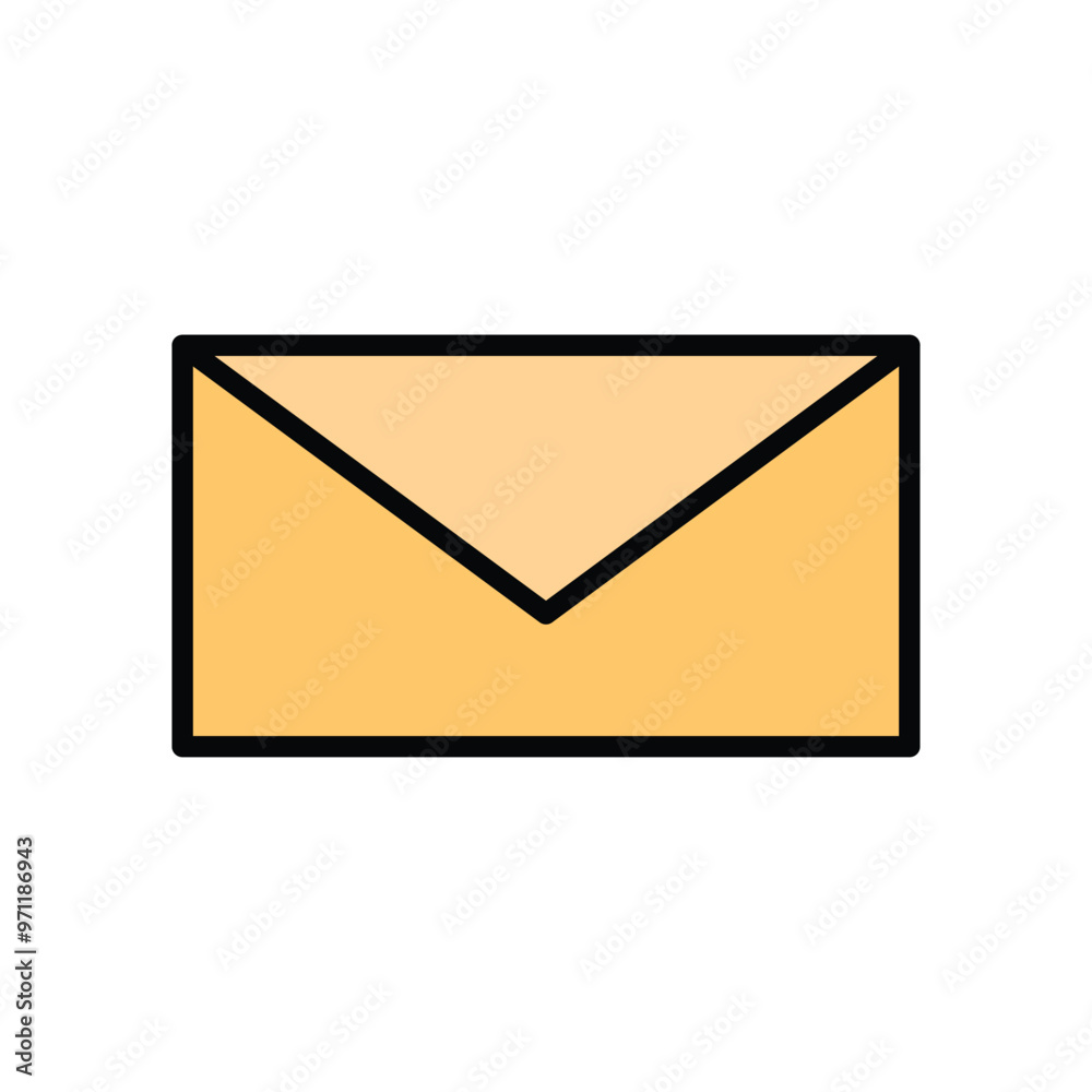 Mail vector icon illustration white background Mail vector icon illustration white background
