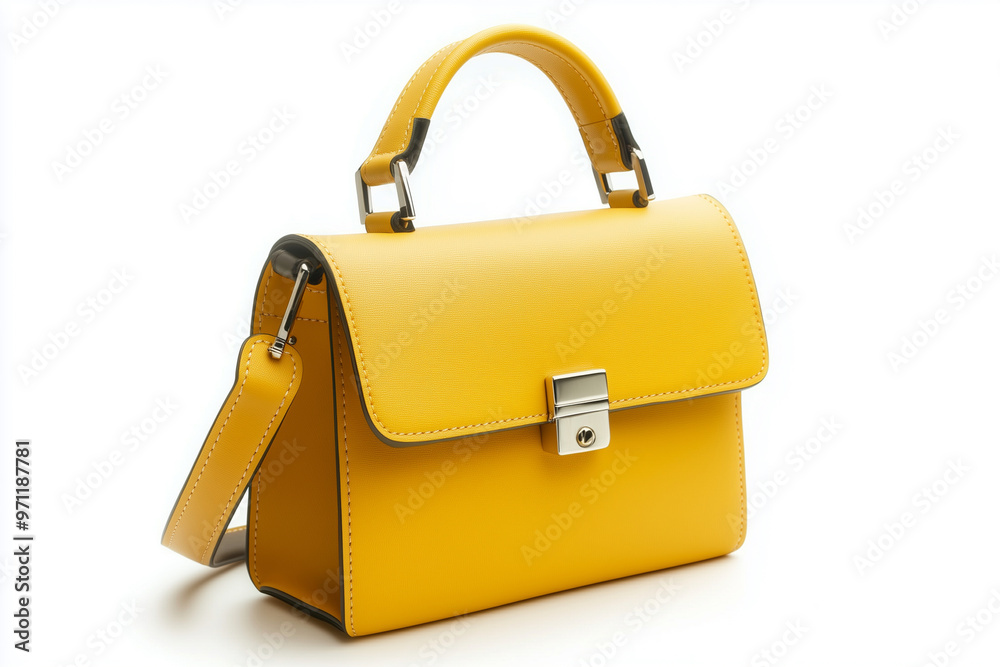 yellow purse with a gold clasp yellow purse with a gold clasp