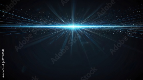 New Free Photo 3d rendering of abstract technology digital background with glowing particles