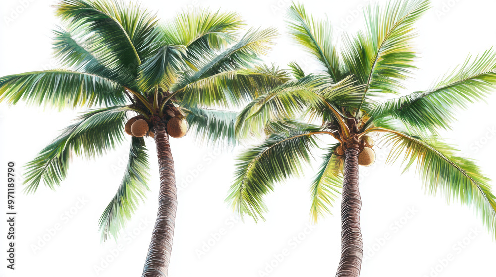 Fototapeta premium Tropical Palm Trees.