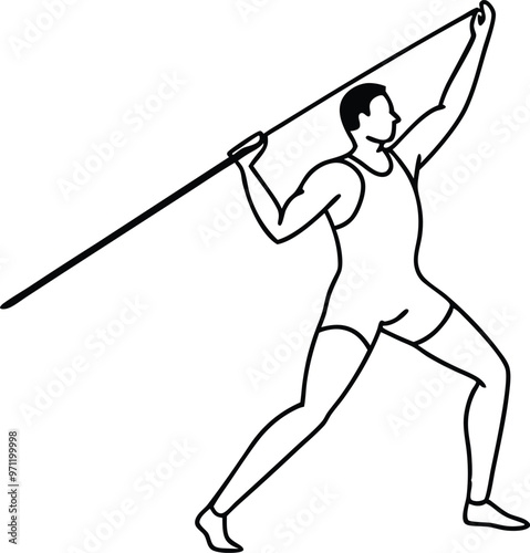 Dynamic Javelin Thrower Color and Play
