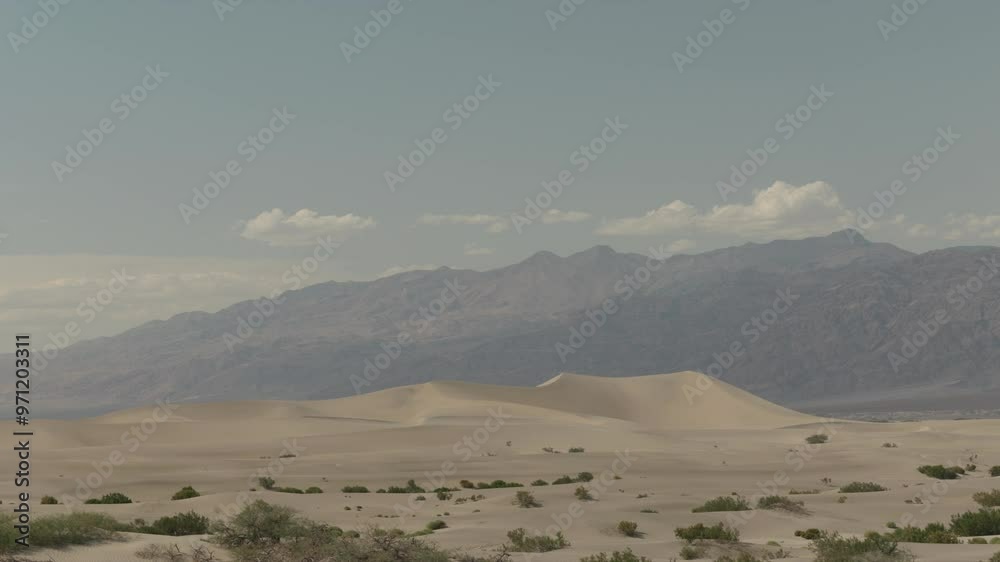 Sand desert with sand dunes in Death Valley. California, USA. Sand desert with sand dunes in Death Valley. California, USA.