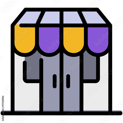 store filled line icon