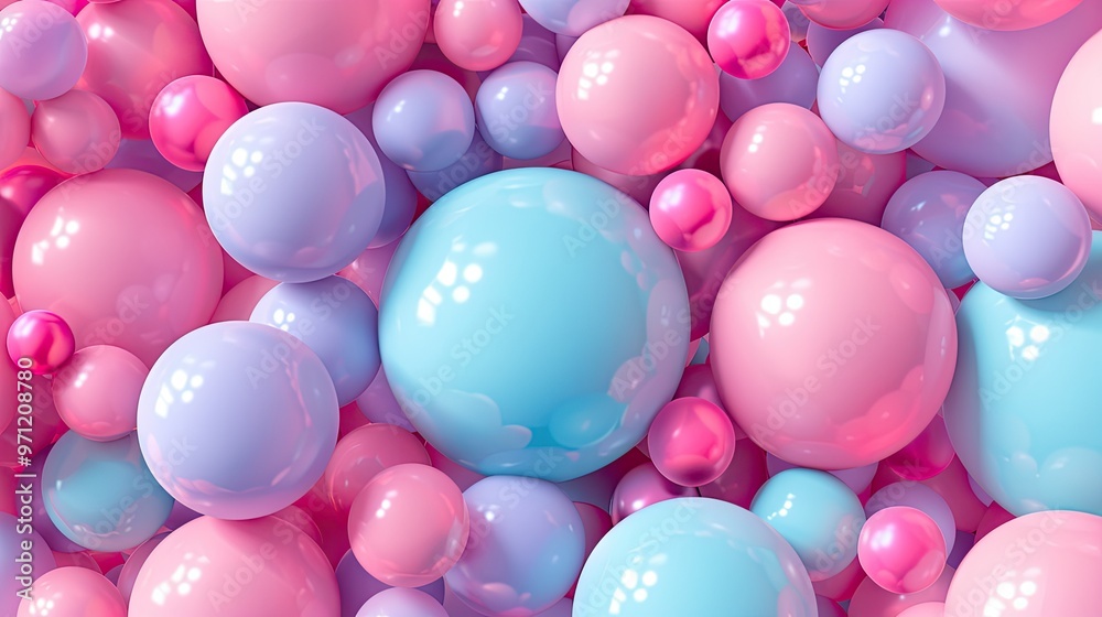 A vibrant arrangement of glossy spheres in pastel colors, creating a playful and abstract visual texture. A vibrant arrangement of glossy spheres in pastel colors, creating a playful and abstract visual texture.