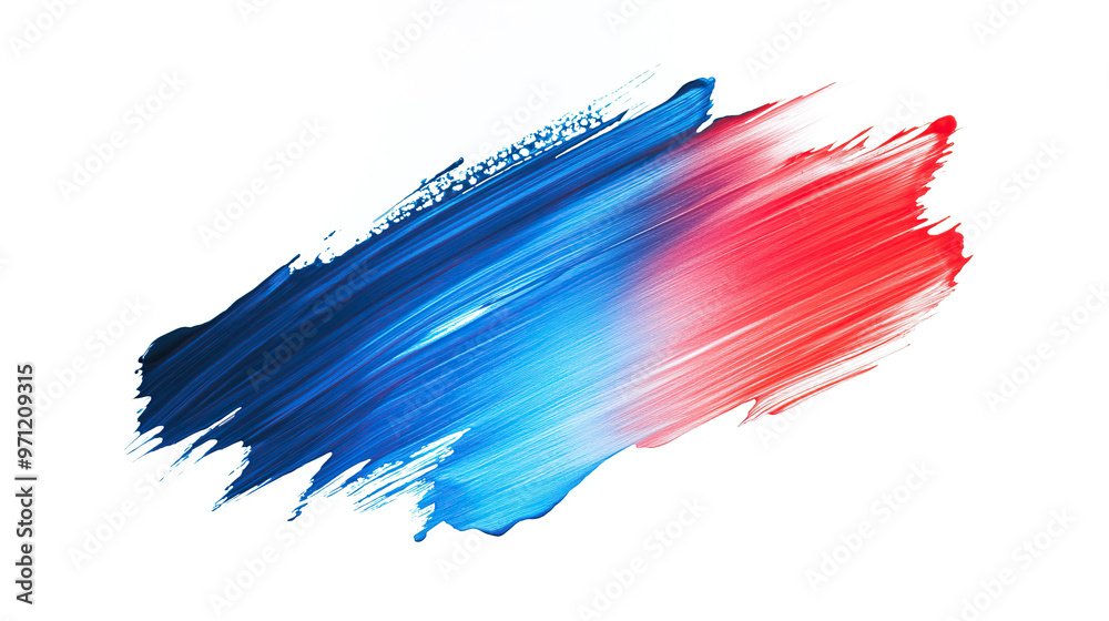 custom made wallpaper toronto digitalone single blue and red gradient abstract smear smudge brush stroke isolated on white background
