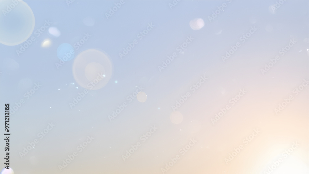 Soft Light Flare in Clear Sky Background Soft Light Flare in Clear Sky Background