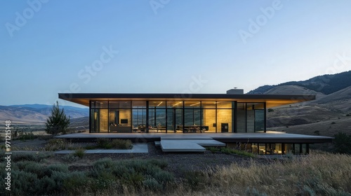 Modern House with Mountain Views