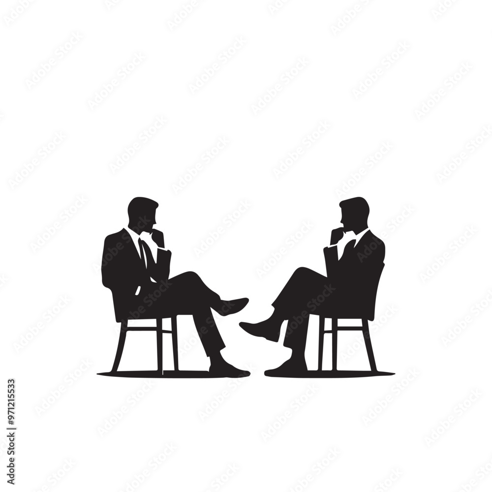 Business man thinking silhouette. Professional man standing. Business man thinking logo, vector design. Business man thinking silhouette. Professional man standing. Business man thinking logo, vector design.