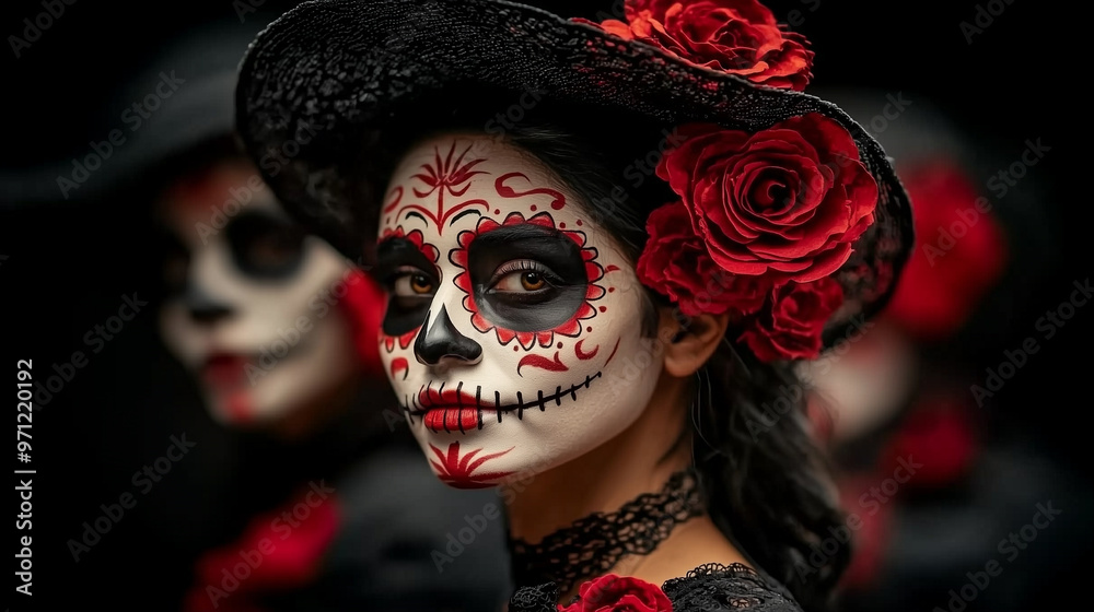 Elegant Día de los Muertos Portrait Elegant Día de los Muertos Portrait