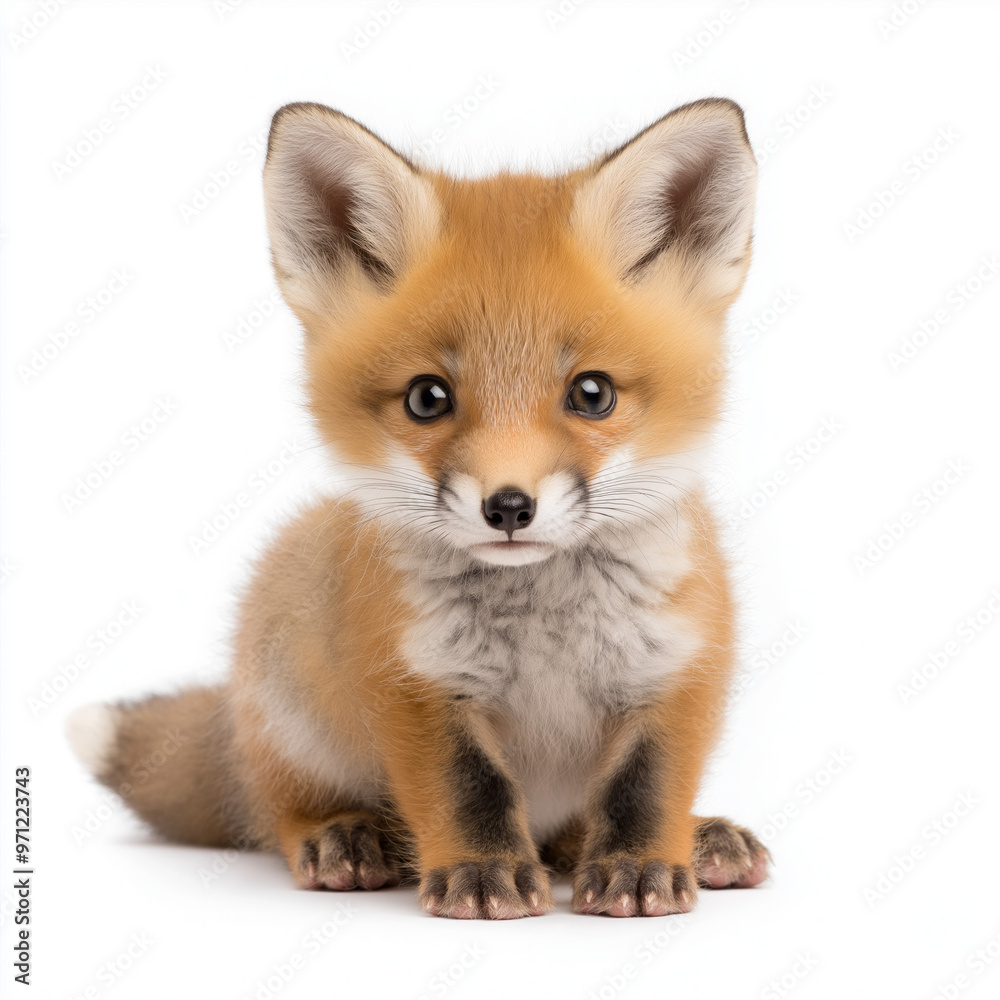 Obraz premium Fox Cub Isolated